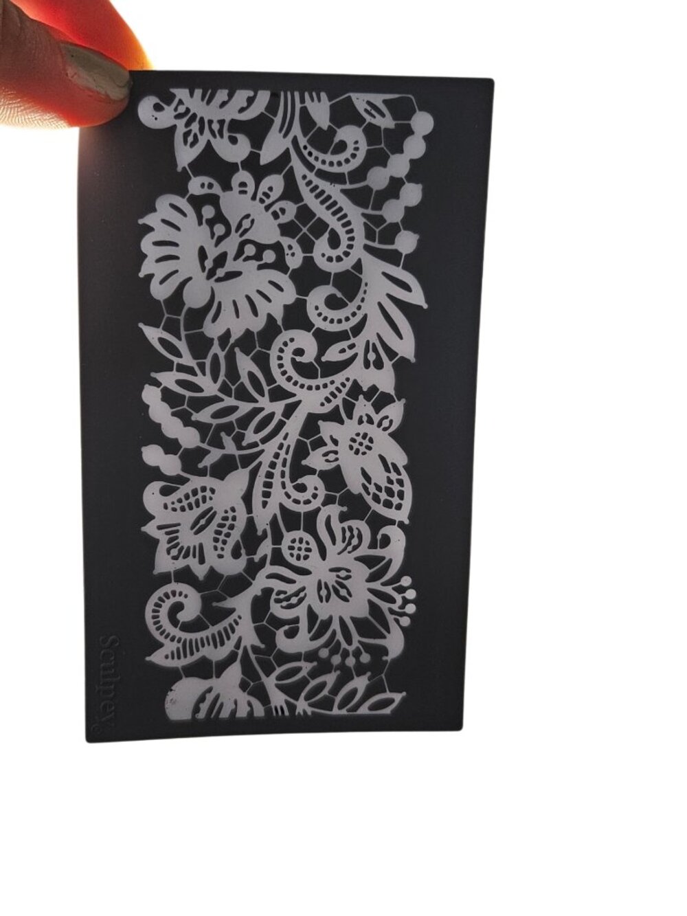 Floral Textured Flat Sheet Silicone Mold
